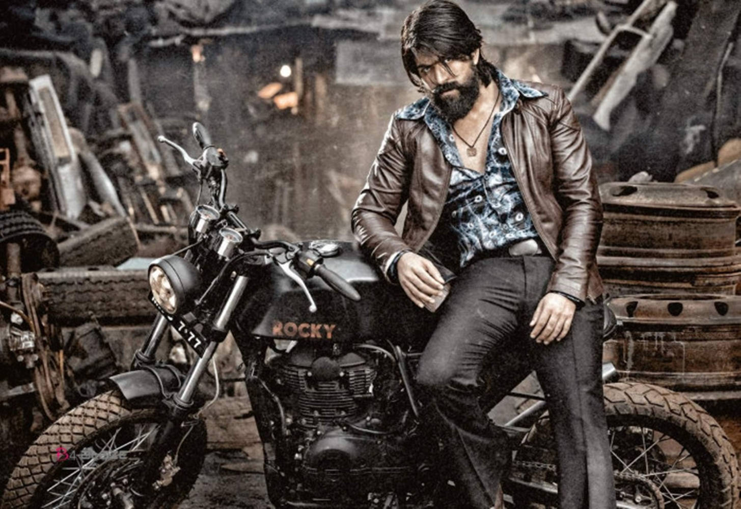 Kgf Bike Chapter 2 Movie Poster Background