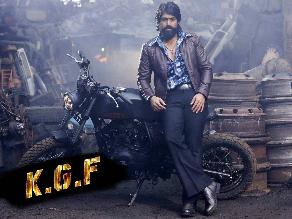 Kgf Yash Modeling With Bike Background