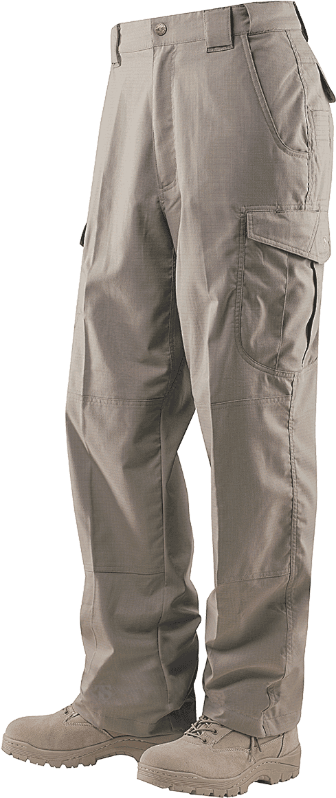 Khaki Cargo Pants Standing PNG