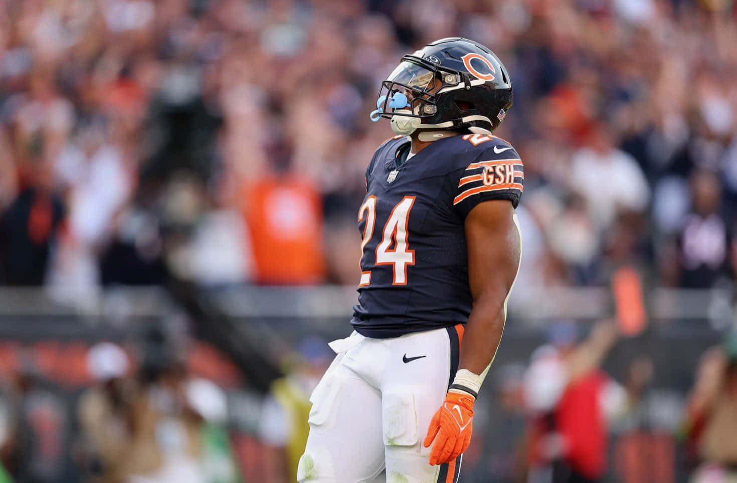 Khalil Herbert Chicago Bears Wedstrijddag Achtergrond