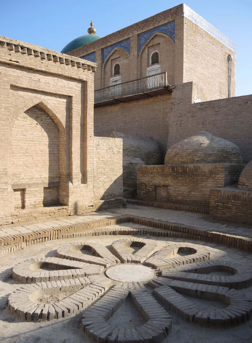 Edificiosde Ladrillo Y Suelo De Piedra En Khiva Fondo de pantalla