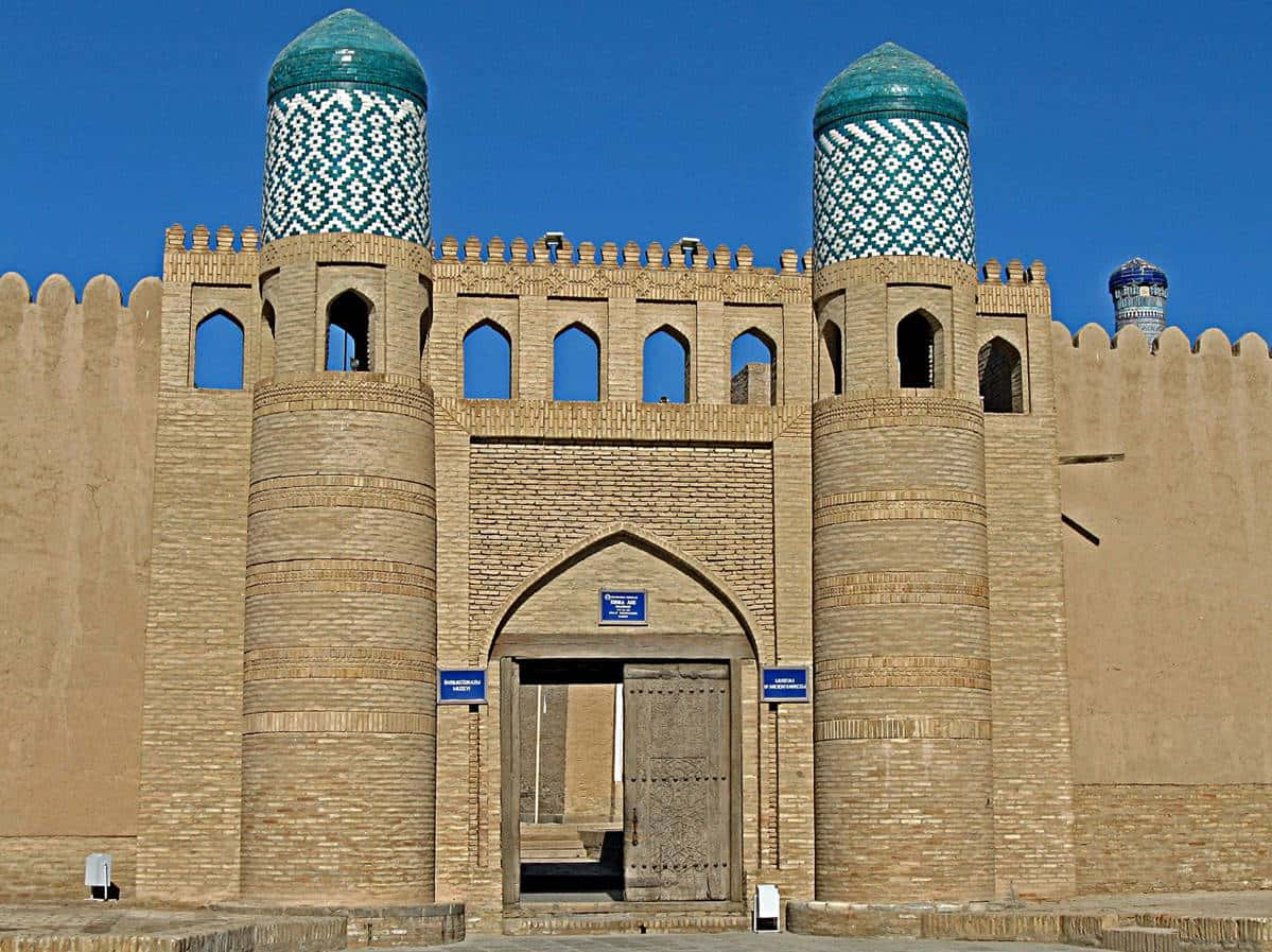 Khiva Entrance Gate Towers Picture