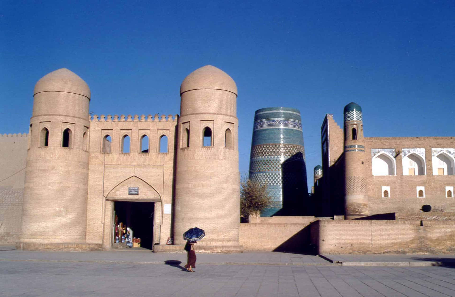 Khiva Tårne og Minareter Tapet: Wallpaper