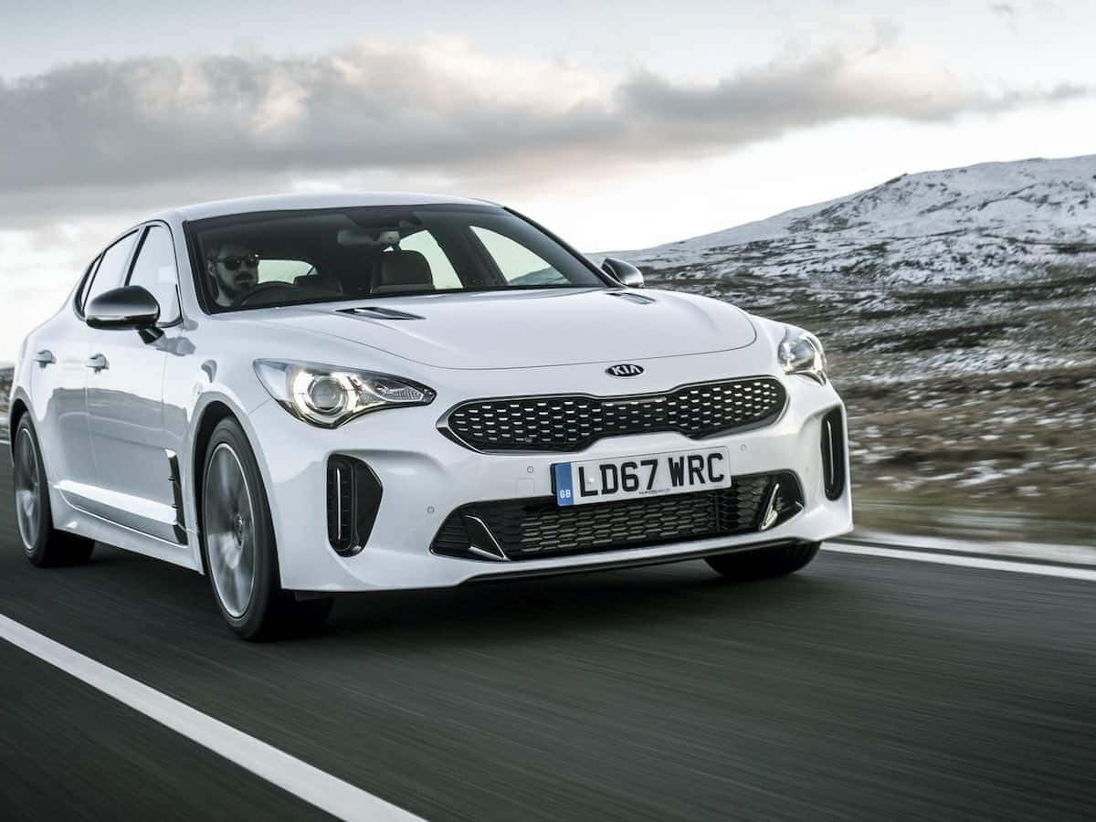 Sleek and Stylish Kia Stinger on the Open Road Wallpaper