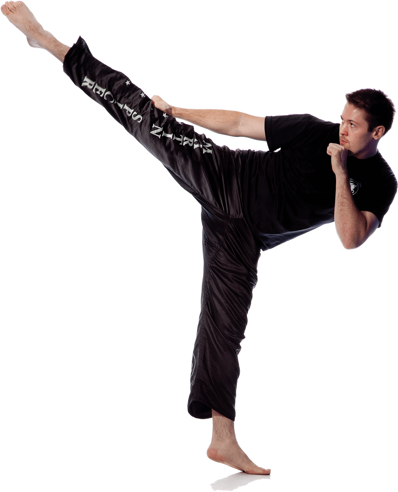 Kickboxer_ Performing_ High_ Kick PNG