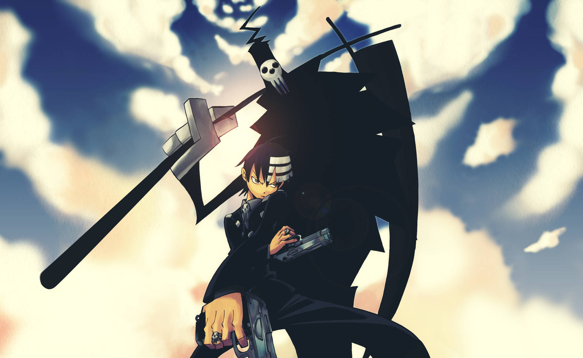 Kid And Shinigami Soul Eater Characters Wallpaper