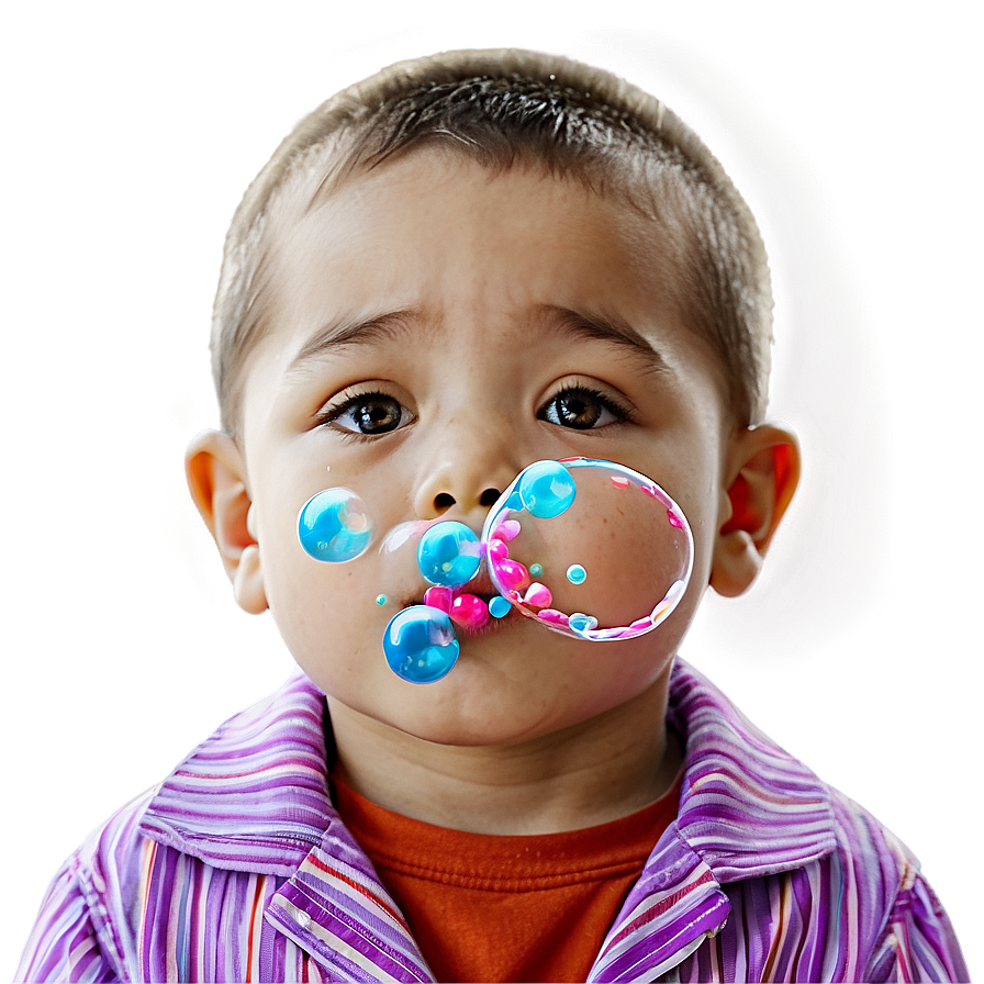 Kid Blowing Bubbles Png 05242024 PNG