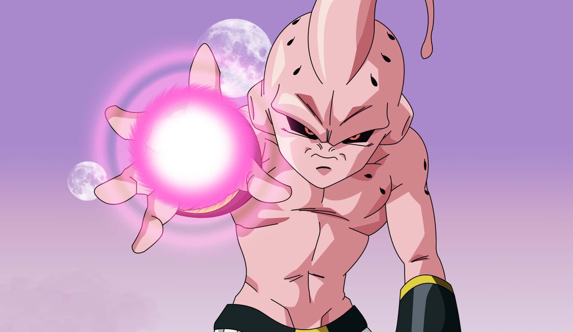 Download Kid Buu Charging Energy Ball Wallpaper | Wallpapers.com