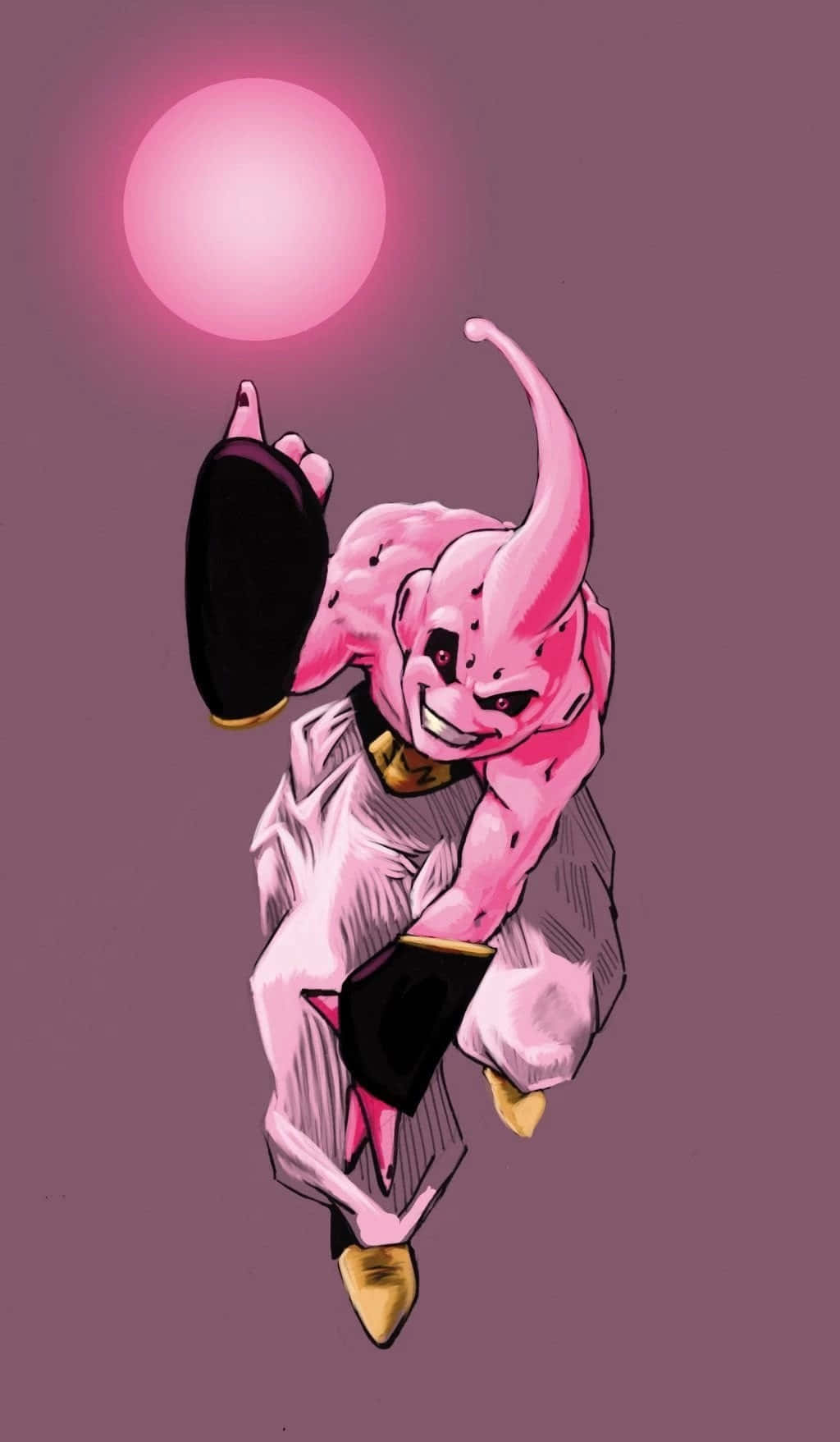 Download Kid Buu Pink Menace Wallpaper | Wallpapers.com