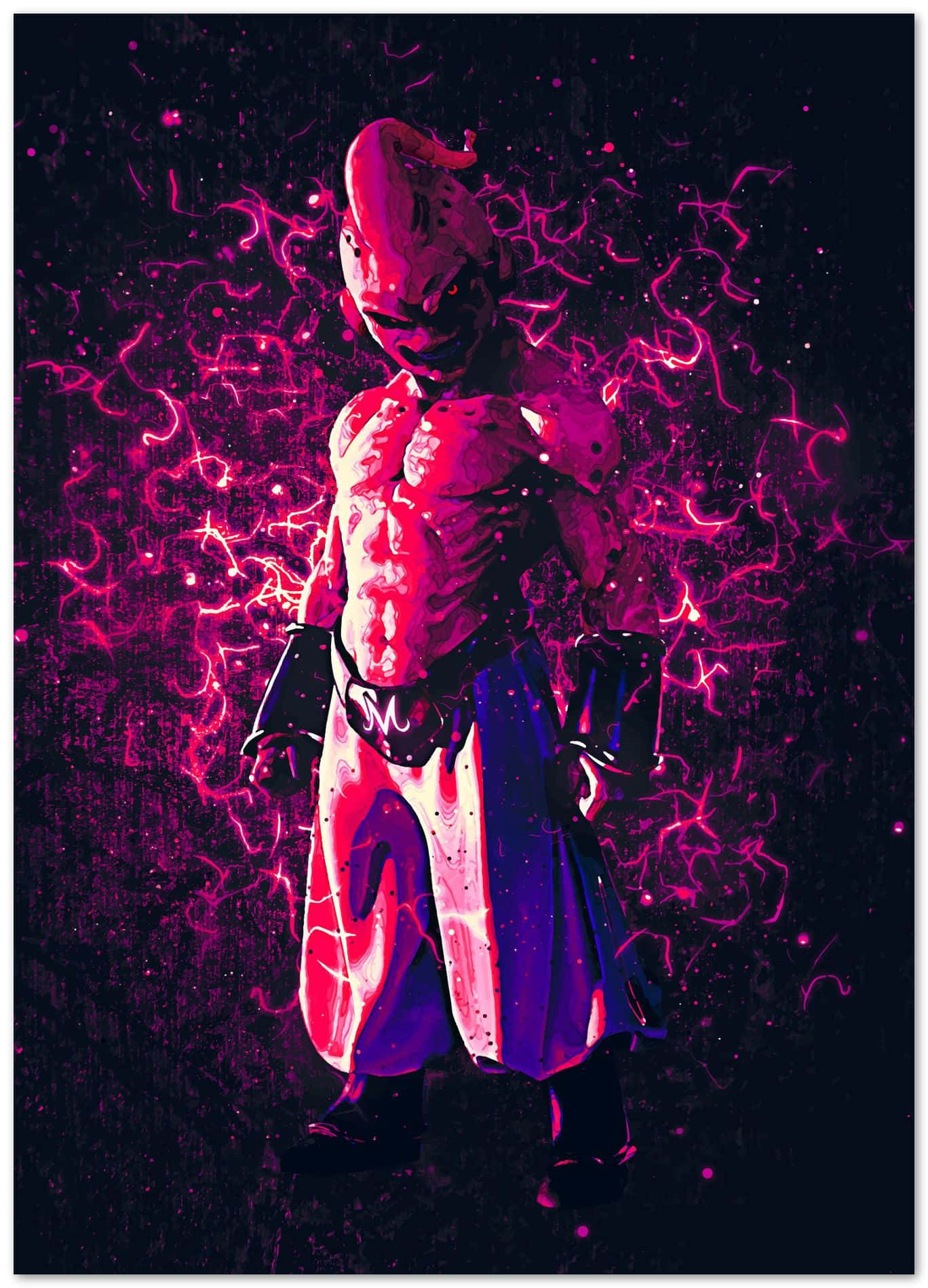 Kid Buu Power Aura Artwork Wallpaper