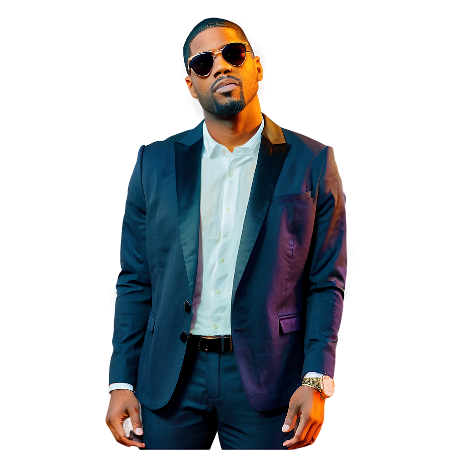 Kid Cudi Creative Portrait Png Sty PNG