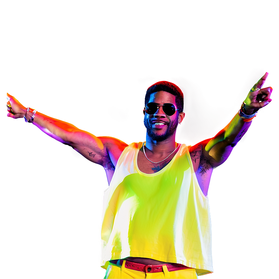 Kid Cudi Live Performance Png Bnl64 PNG