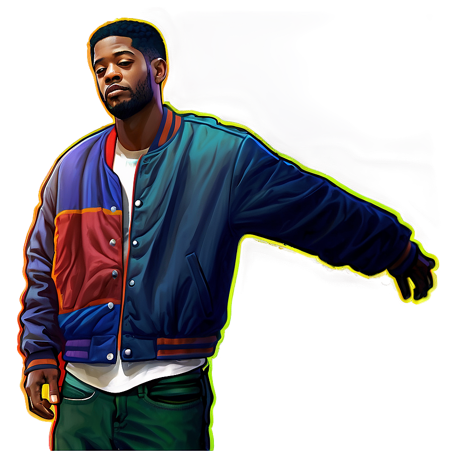 Kid Cudi Retro Style Png Iiw PNG