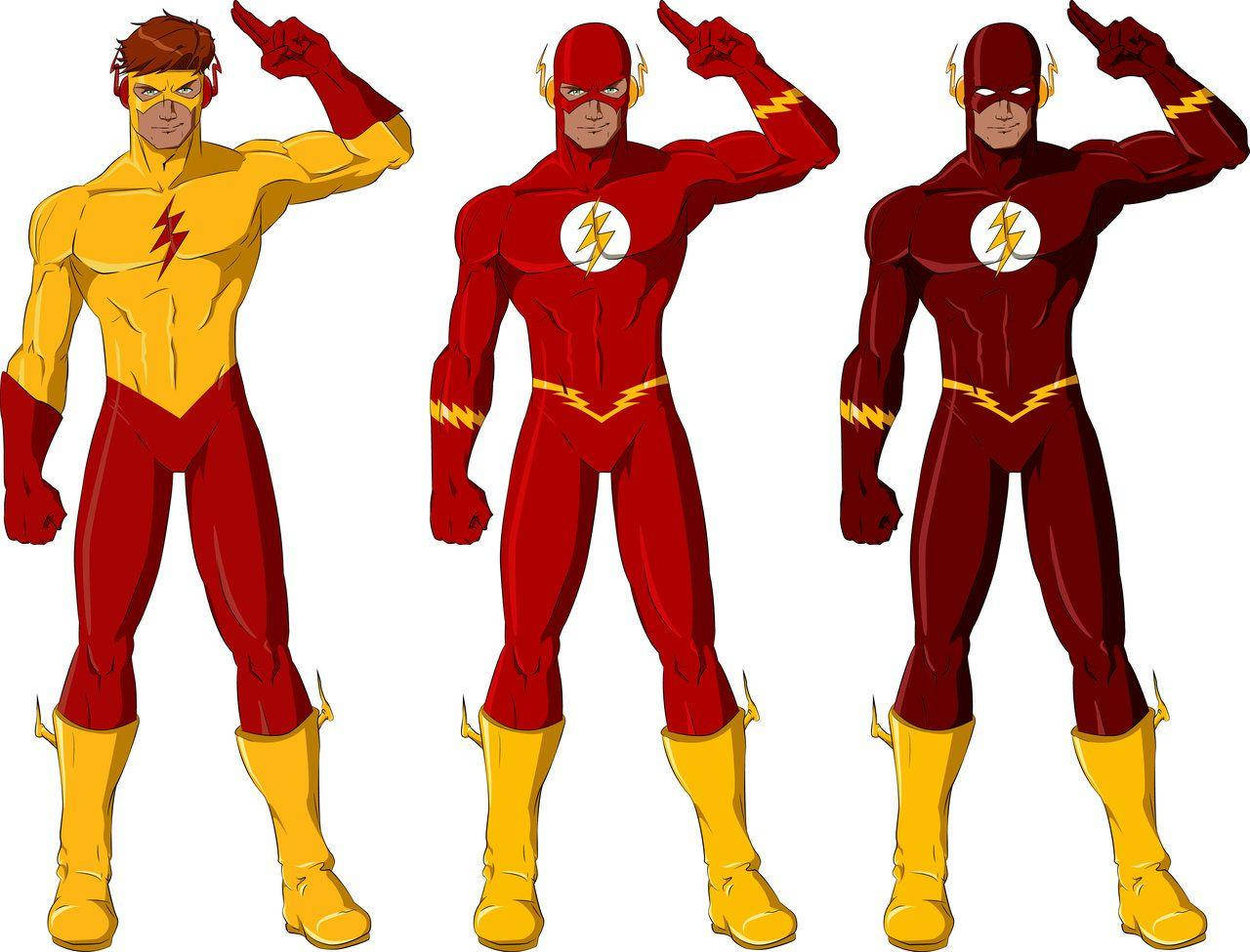 Kid Flash And Other Speedsters Wallpaper