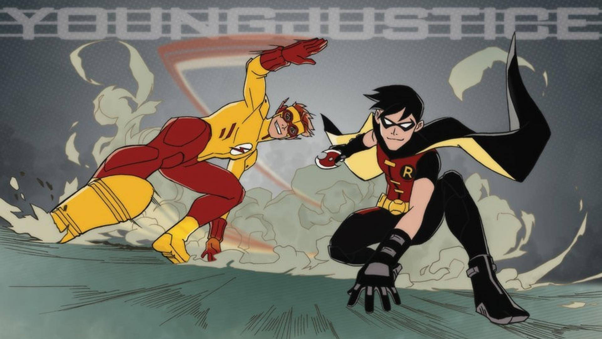 Kid Flash And Robin Wallpaper
