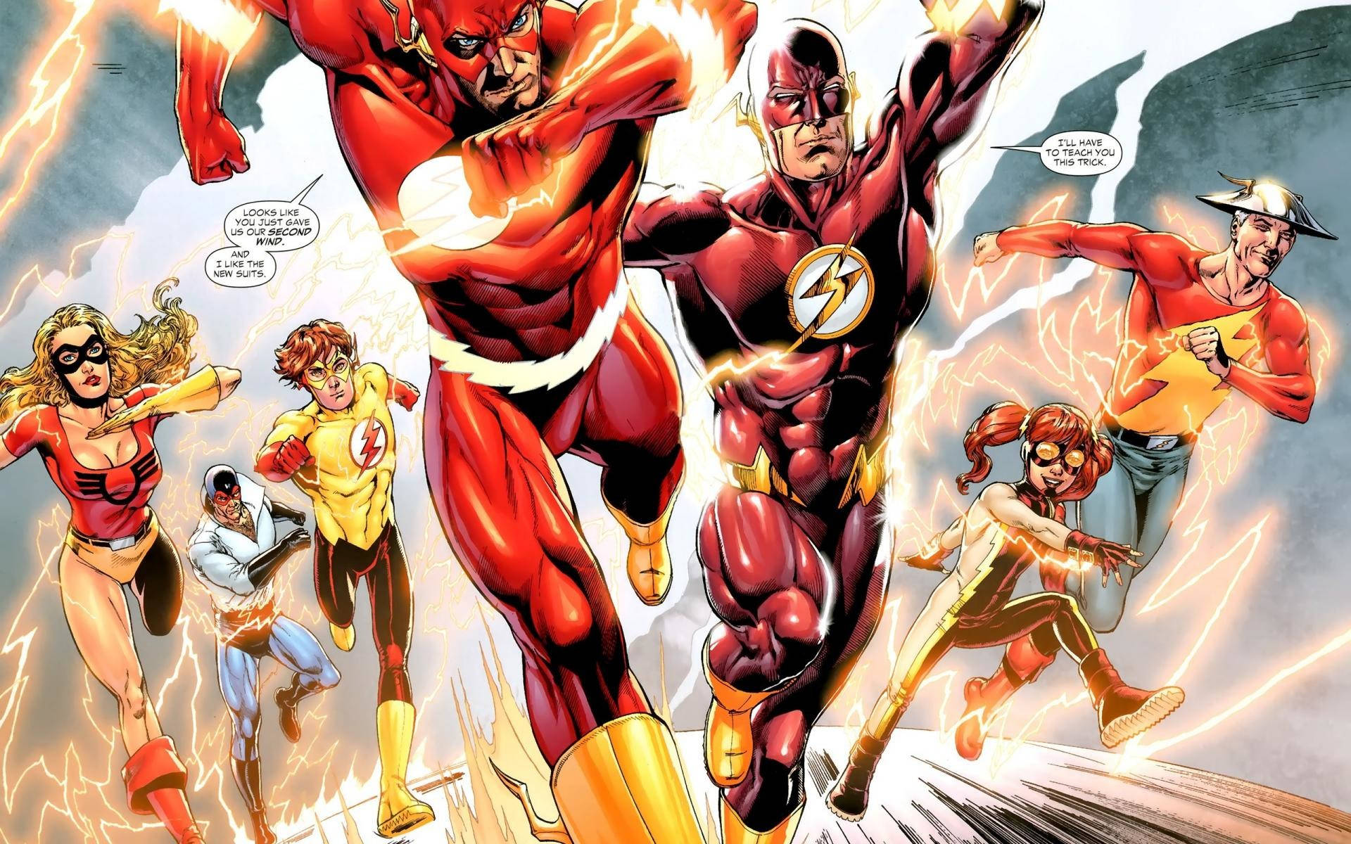Kid Flash And Speedster Family Wallpaper