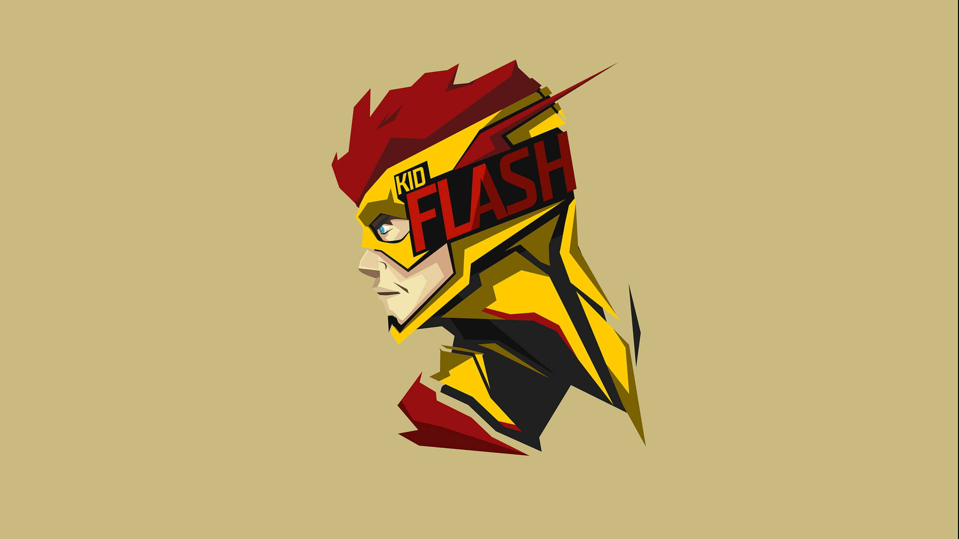 Kid Flash Vector Artwork Wallpaper