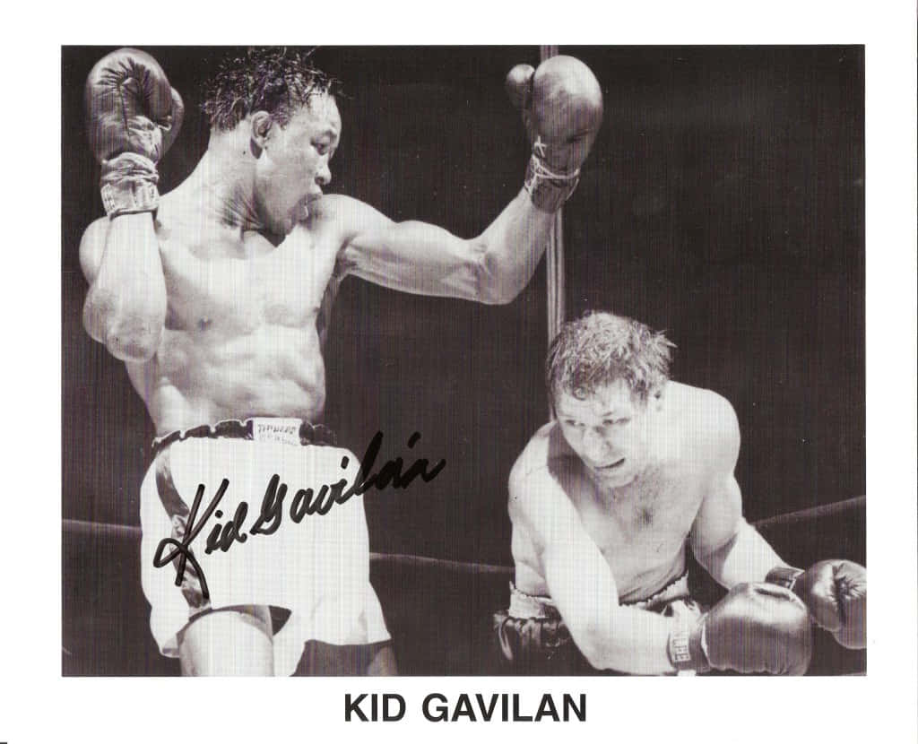 Kid Gavilan Framed Signature Wallpaper