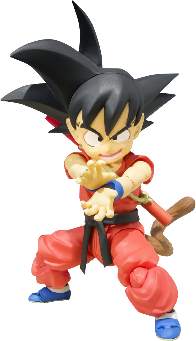 Kid Goku Action Pose PNG