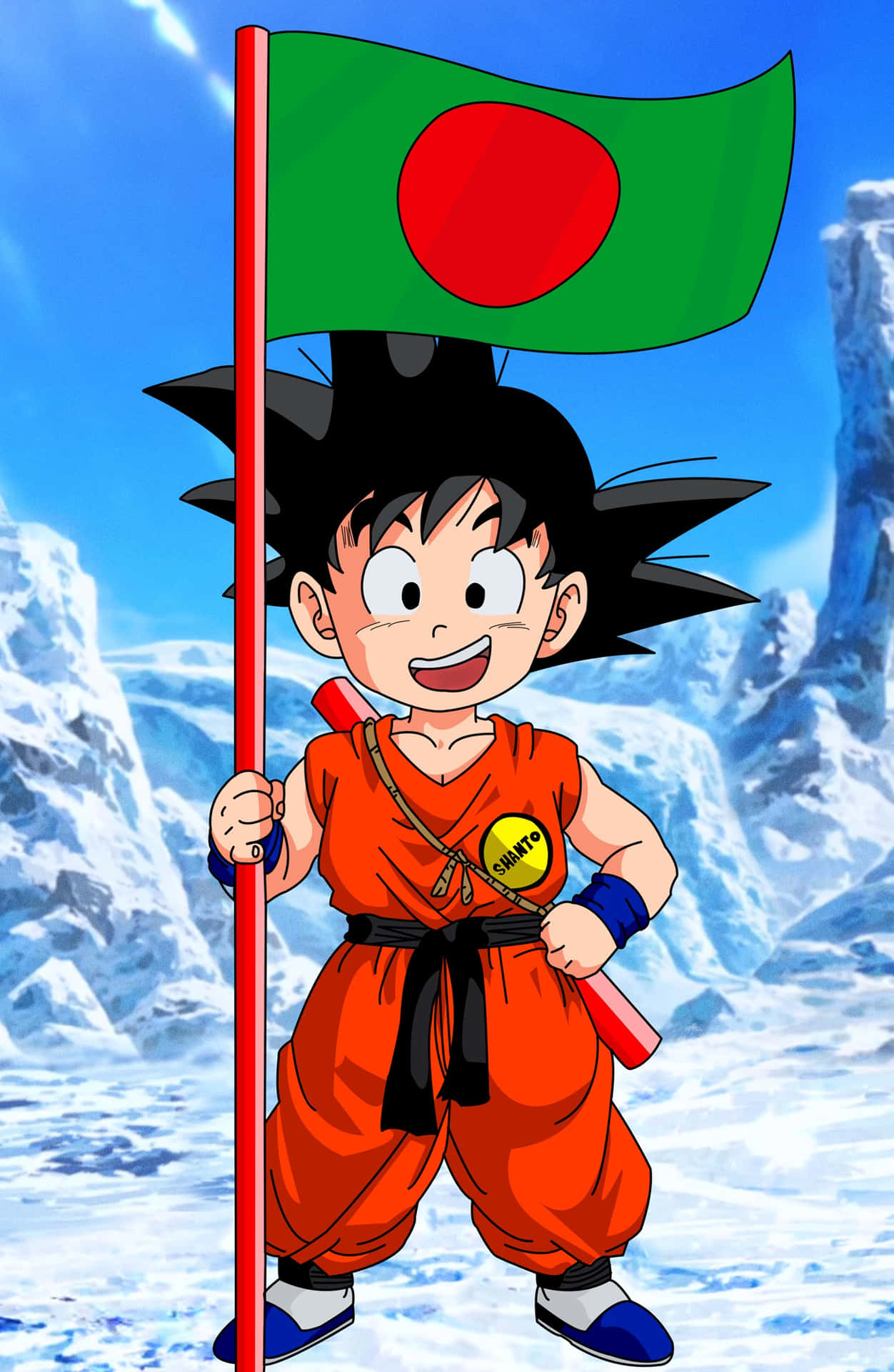 Kid Goku power up! Wallpaper