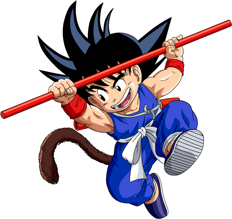Kid Goku Flying Nimbus Adventure PNG