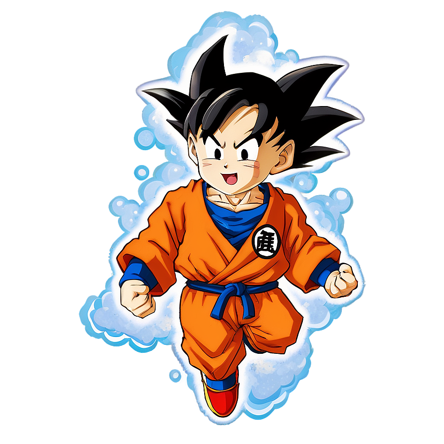 Kid Goku Flying Nimbus Png Cqs89 PNG