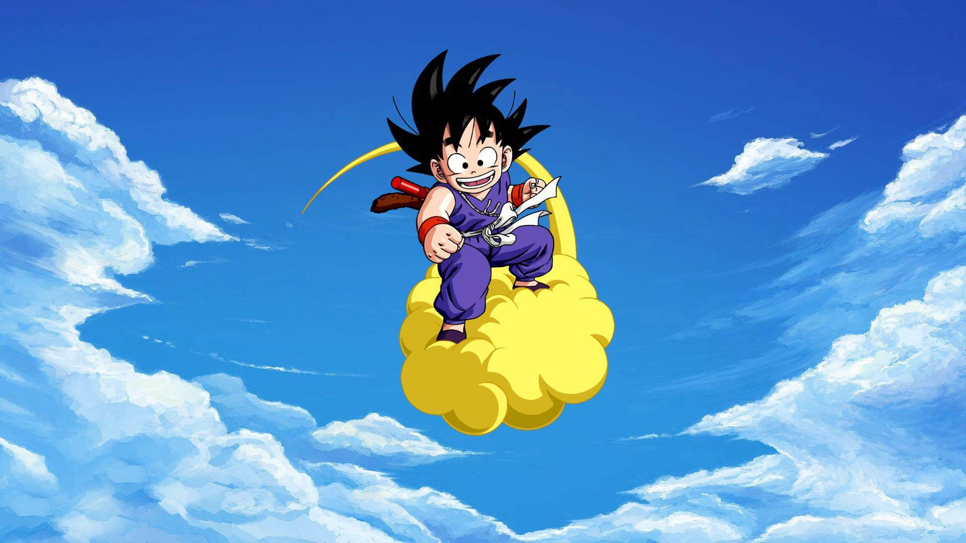 Kid Goku In Flying Nimbus