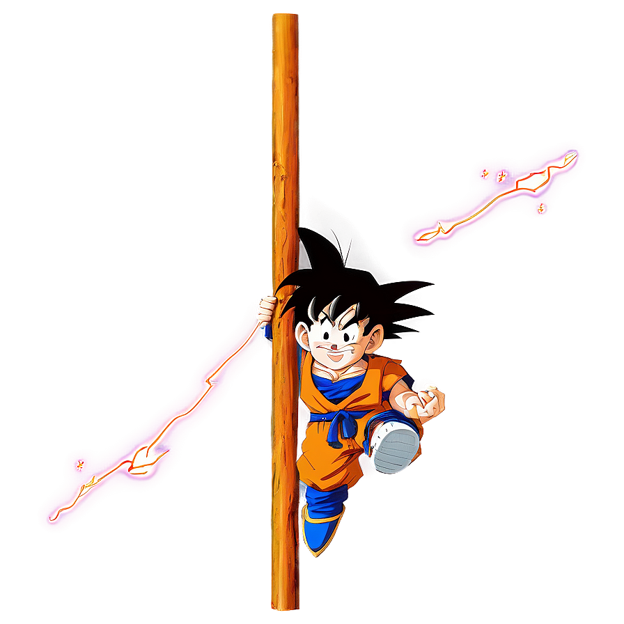 Download Kid Goku Power Pole Png Iye | Wallpaperscom