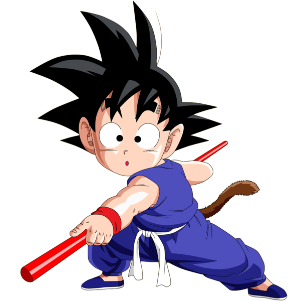 Kid Goku Readyfor Action PNG