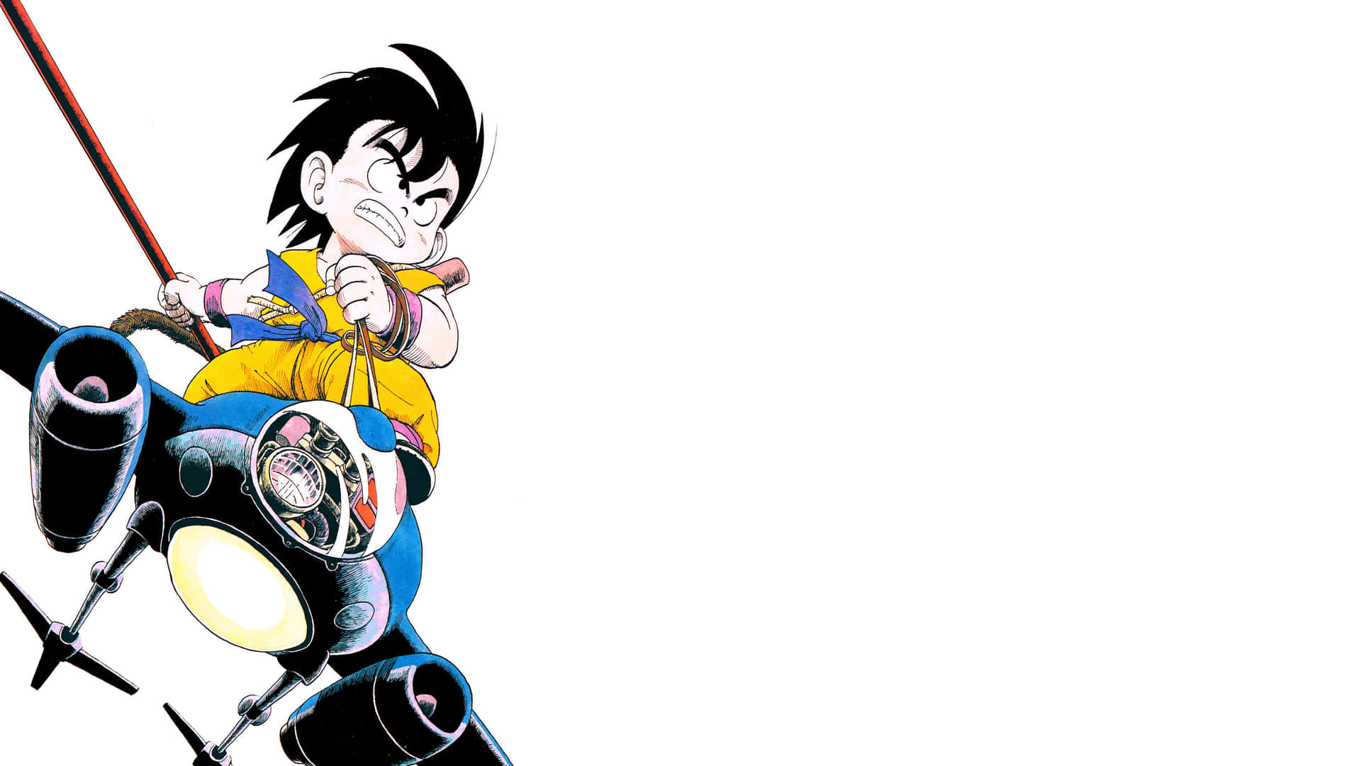Imagemdo Kid Goku Pronto Para A Batalha. Papel de Parede