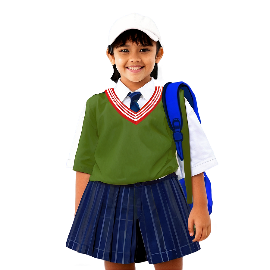 Kid In School Uniform Png 86 PNG