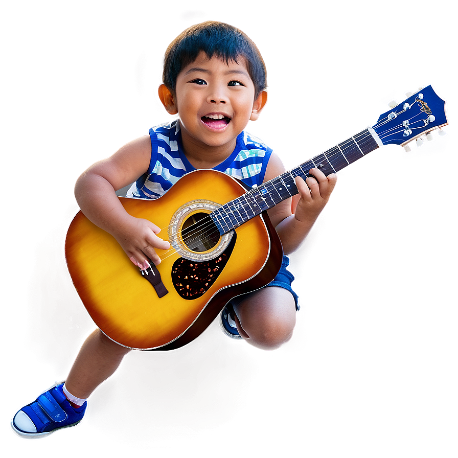 Kid Playing Guitar Png Nkf84 PNG