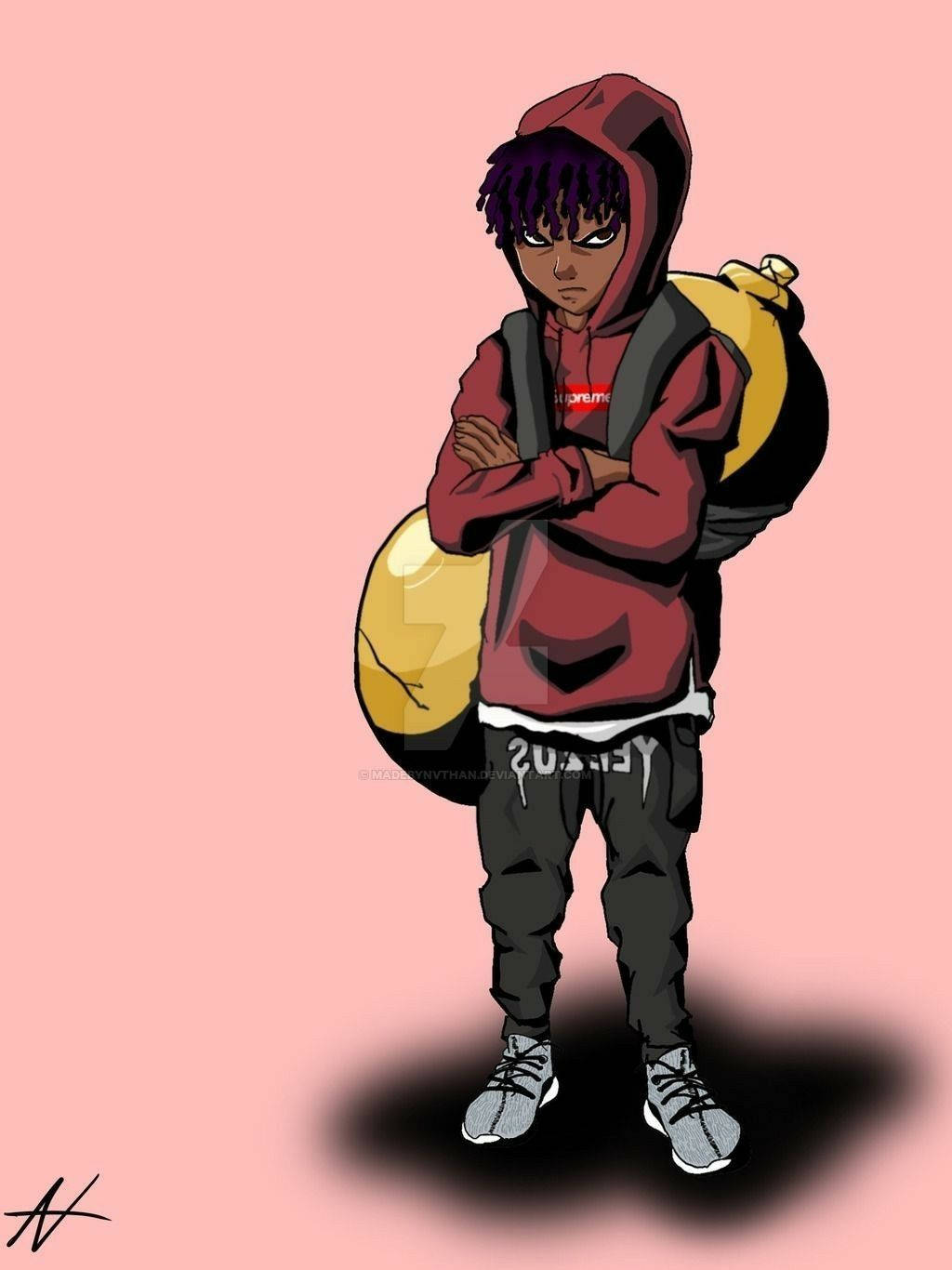Kid Supreme Dope Cartoon Background