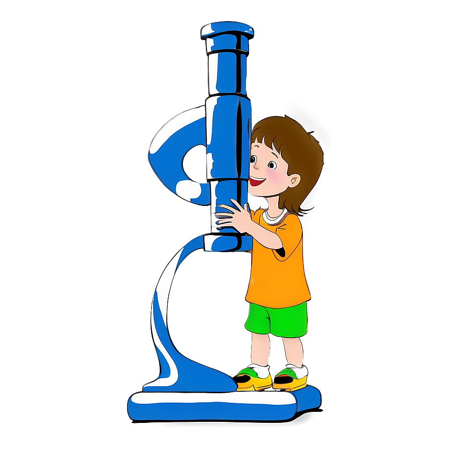 Kid With Microscope Png Qbw99 PNG