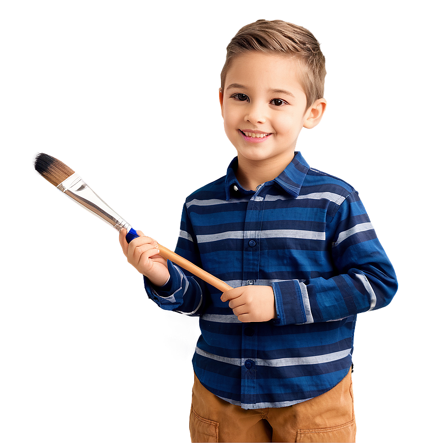 Kid With Paintbrush Png 39 PNG