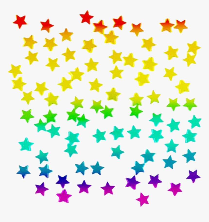 Kidcore Confetti Stars Background