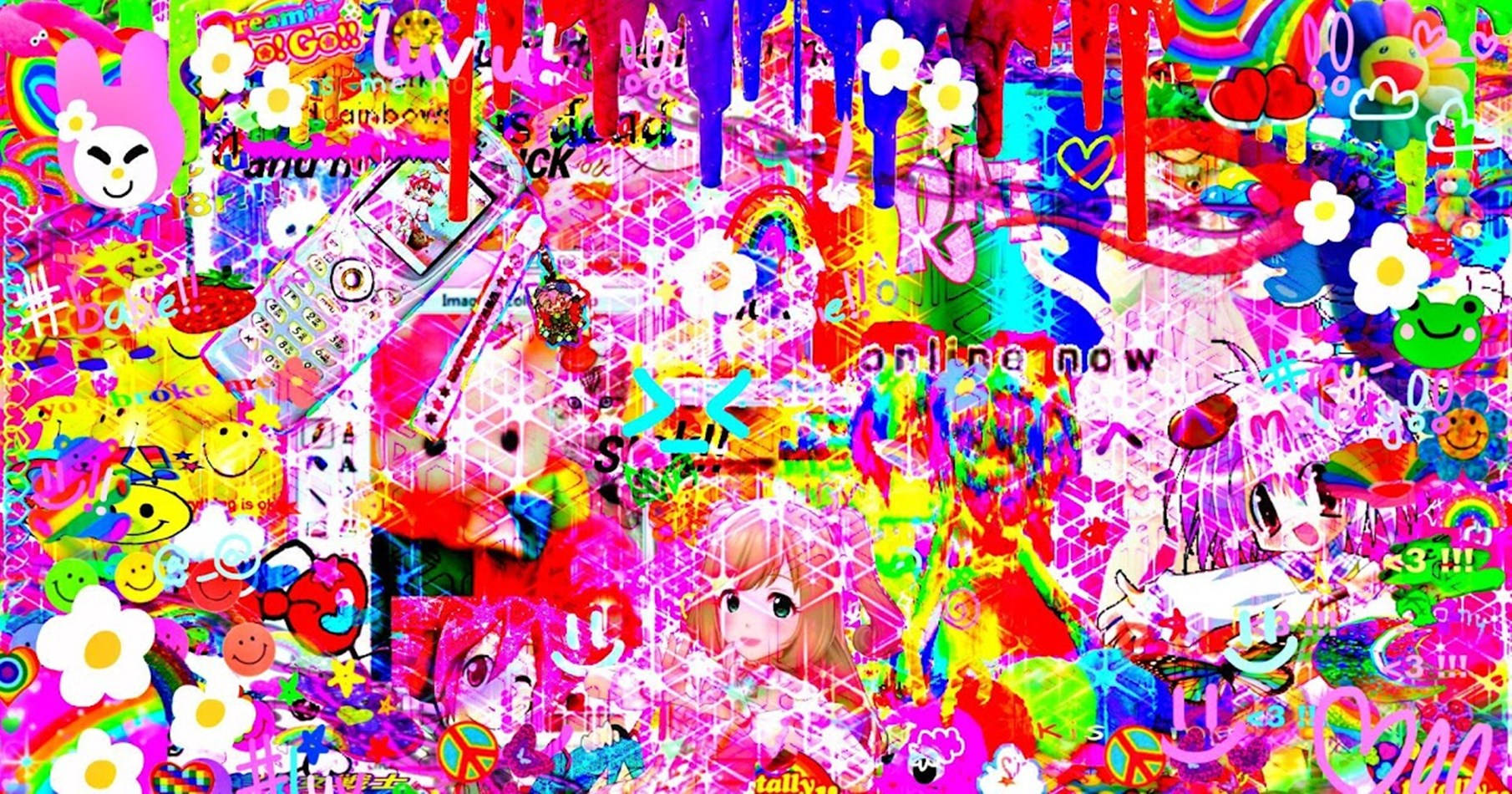 A Colorful Collage Of Various Things Wallpaper