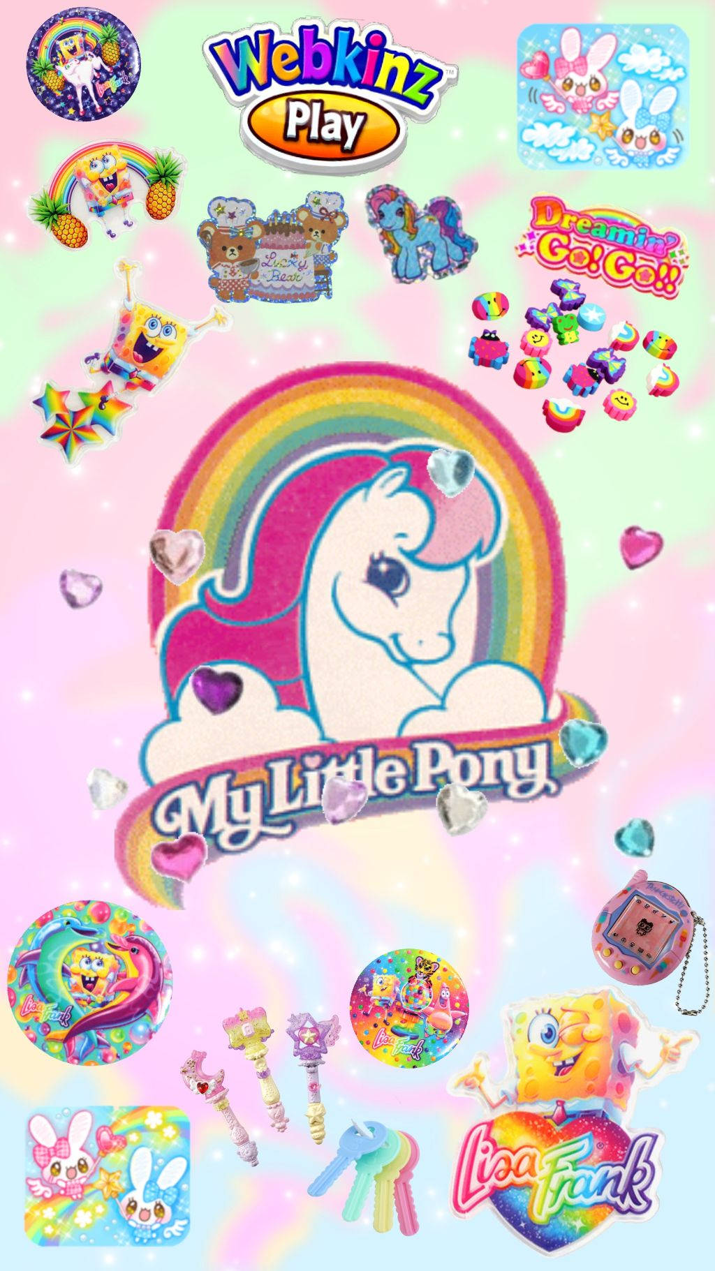 Kidcore My Little Pony Background