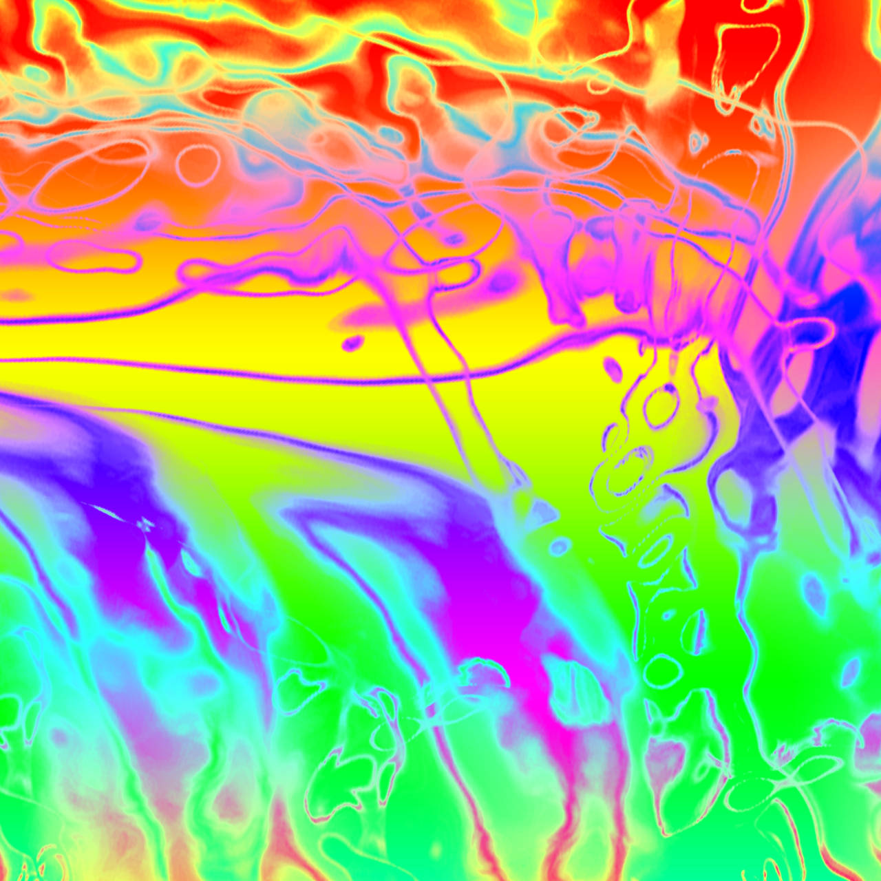 Kidcore Rainbow Smudge Wallpaper