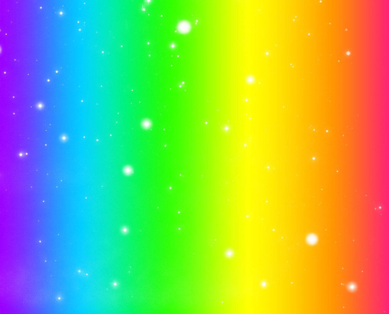 Kidcore Sparkling Rainbow Wallpaper