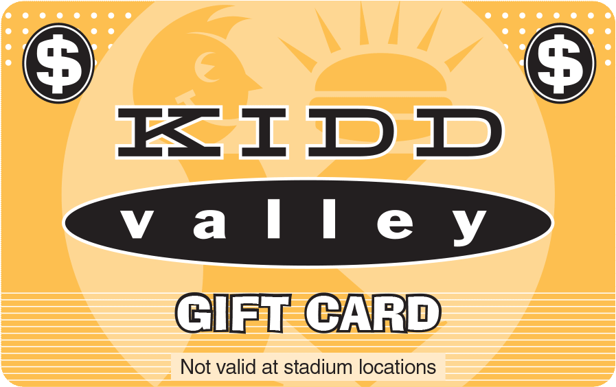 Kidd Valley Gift Card Design PNG