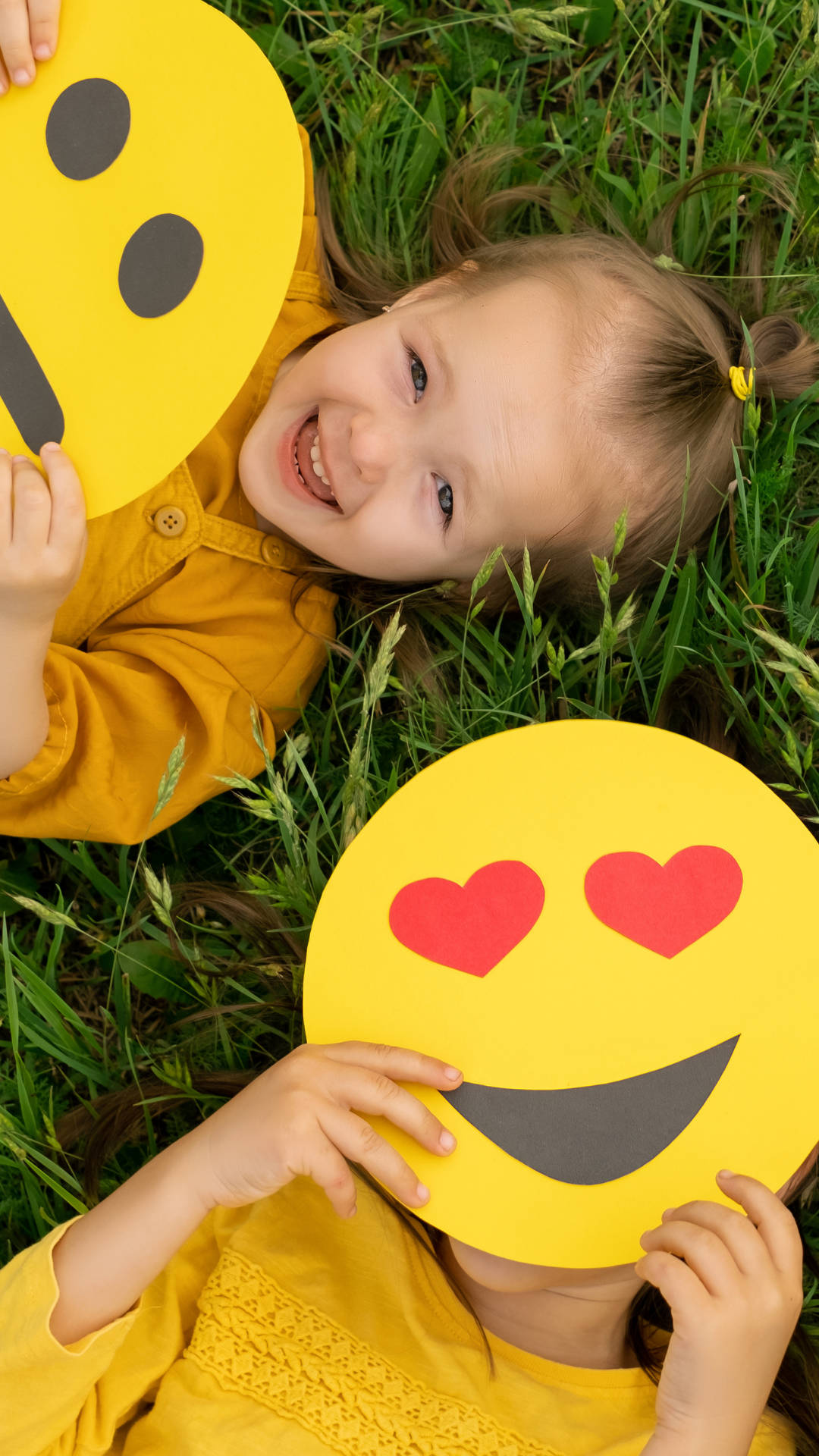 Kids And Emojis Wallpaper