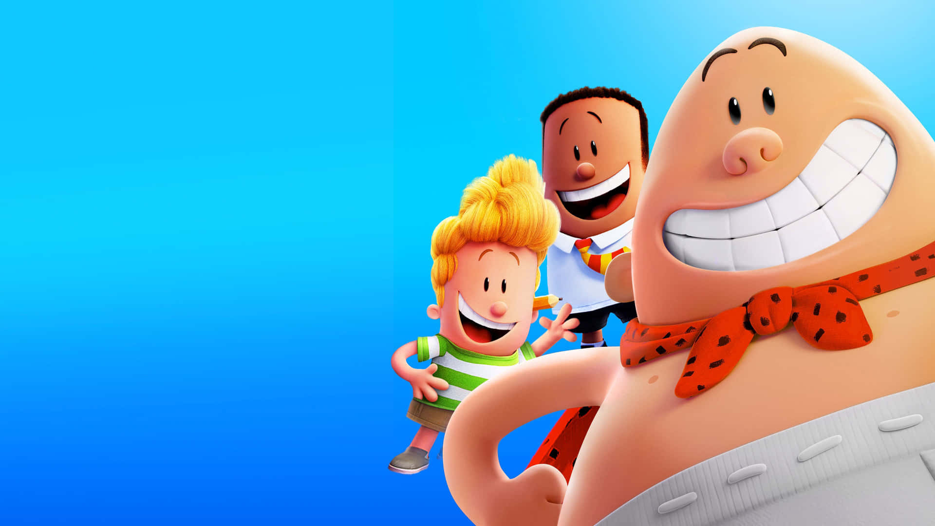 Kids Behind Captain Underpants: The First Epic Movie Wallpaper
