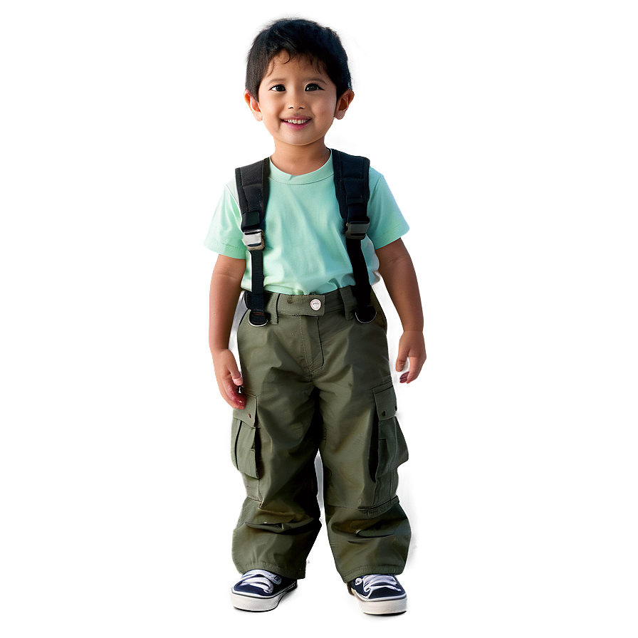 Kids Cargo Pants Png 06132024 PNG