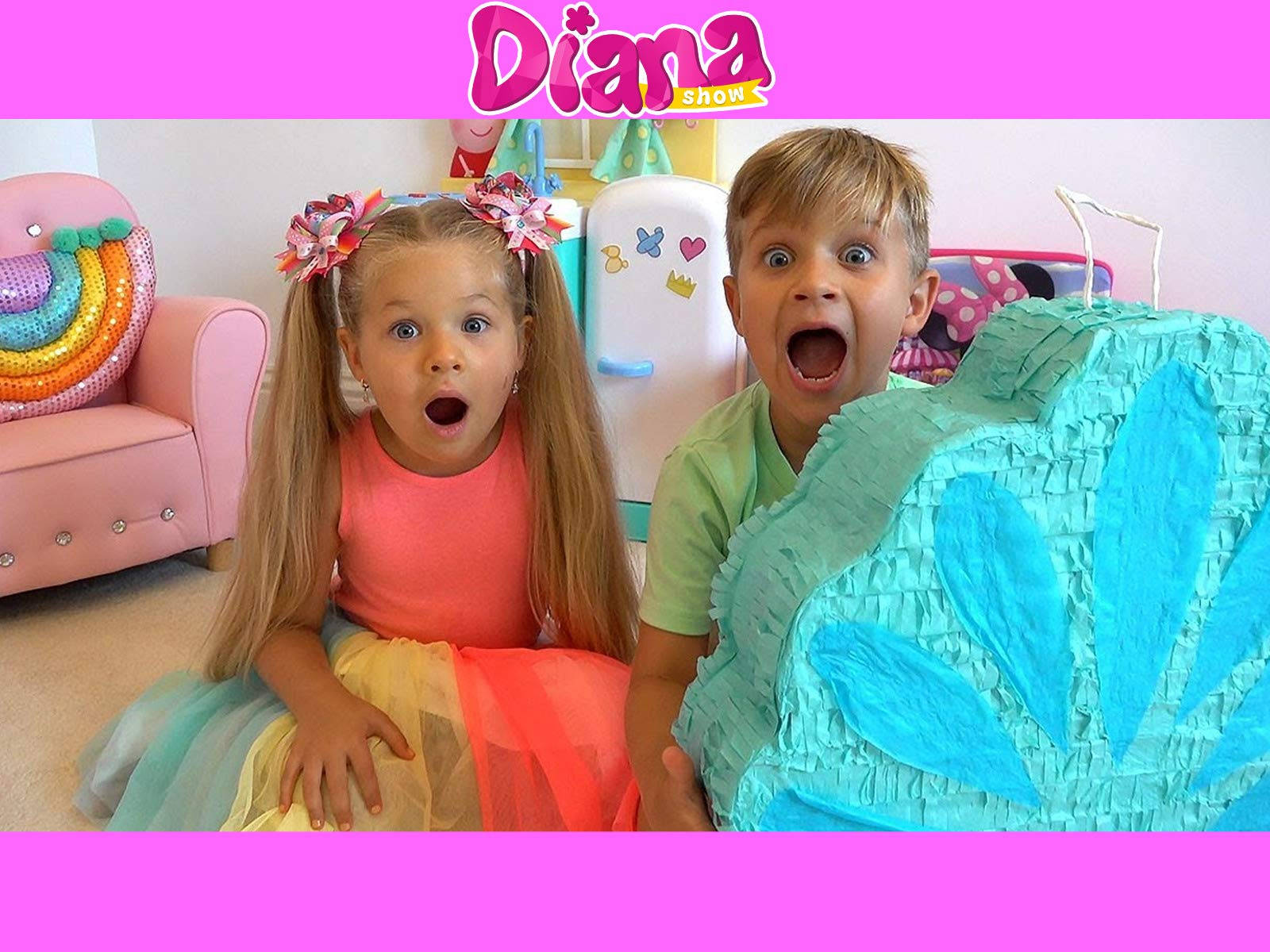 Kids Diana Show Pastel Colors Wallpaper