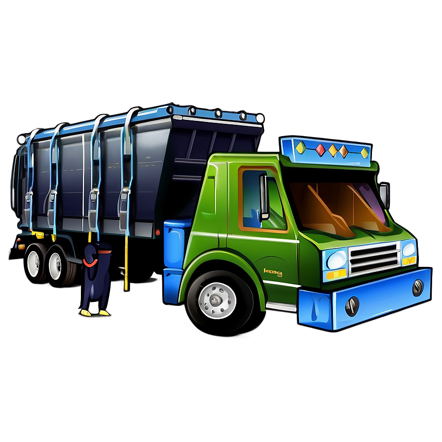 Kids Garbage Truck Png Flr87 PNG