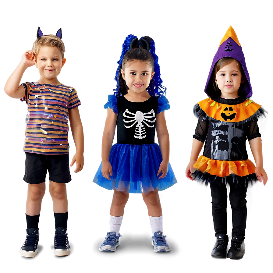 Download Kids In Halloween Costumes Png 34 | Wallpapers.com