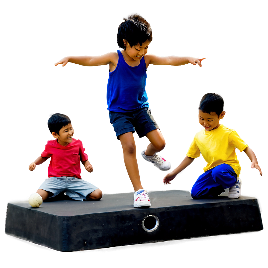 Kids Playing C PNG