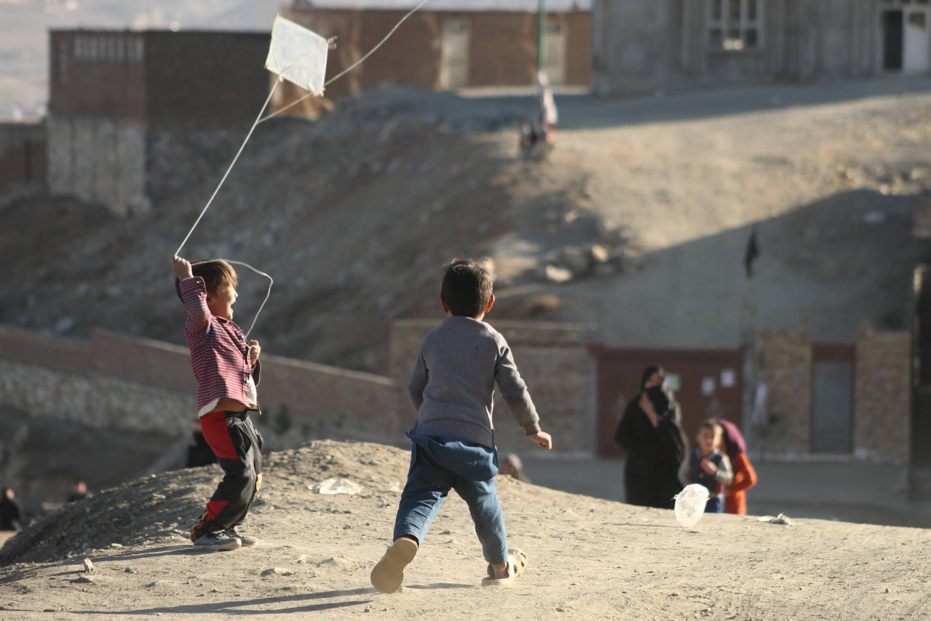 Kids Playing In Kabul