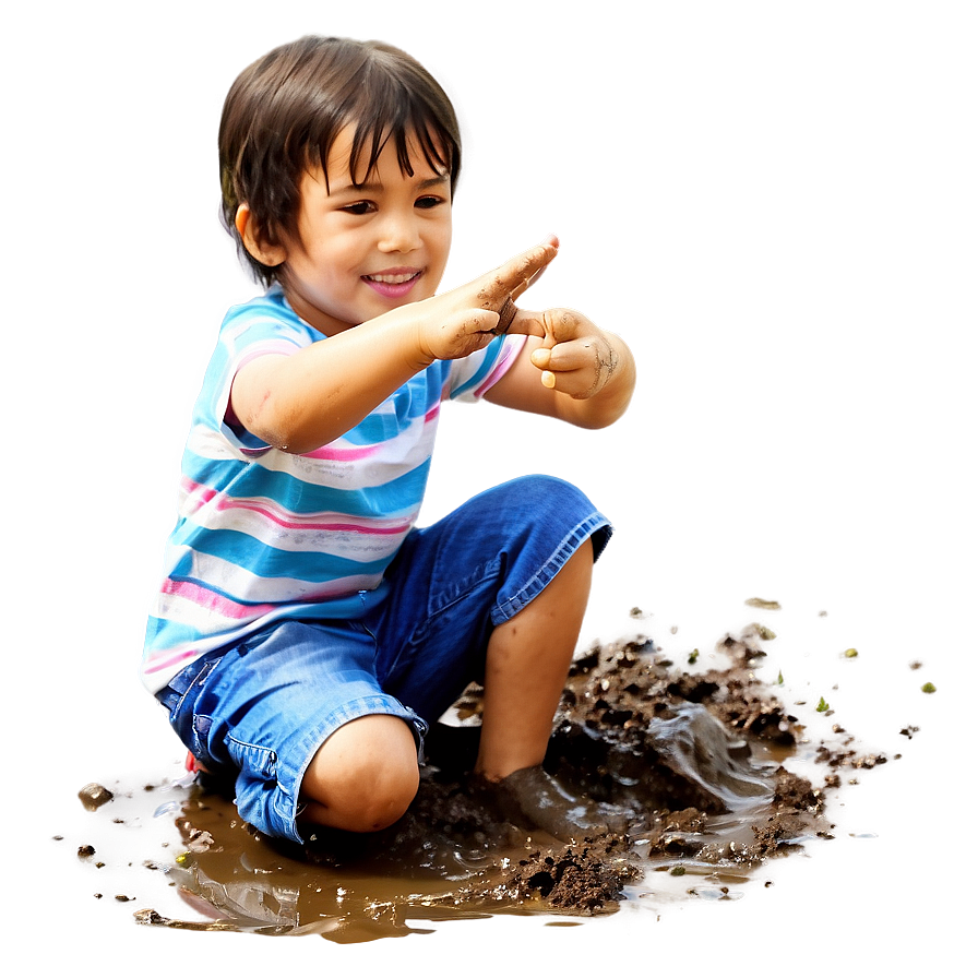 Download Kids Playing In Mud Png 29 | Wallpapers.com